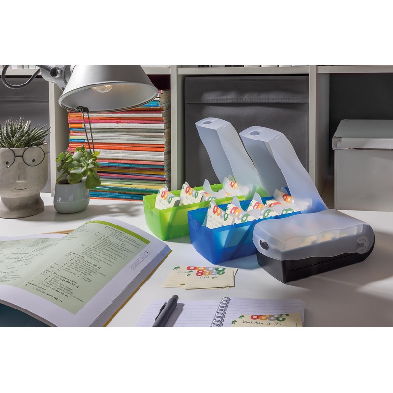Han Croco Flashcard Box to Learn Vocabulary Easily, 5-Compartment Learning