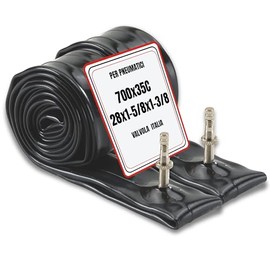 Bottari Set of 2 Bicycle Inner Tubes 700 x 35C (28x1-5/8x1-3/8) – 28 Inch – Valve Italy 40 mm – Compatible Men's Bike, City Bike and Trekking – High Resistance