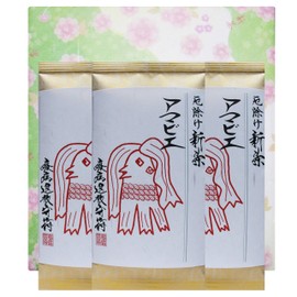 Plague Dissipation New Tea Ammabier 3.5 oz (100 g), 3 Bags Gift Set, Made in Shizuoka