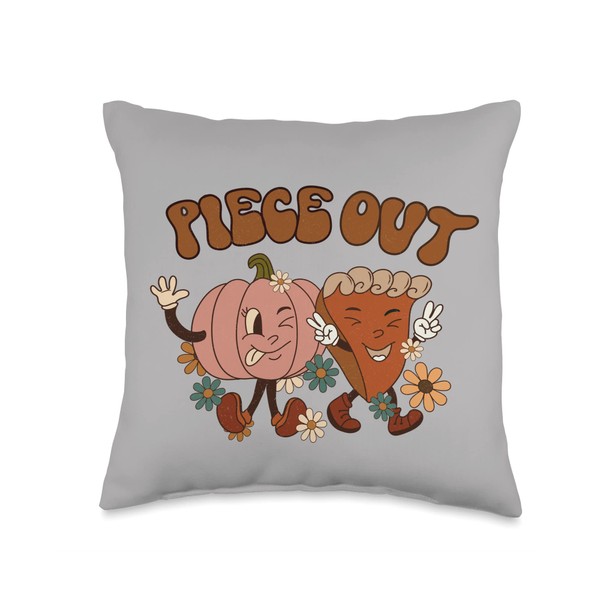Funny Thanksgiving Piece Out Pumpkin Pie Meme Pun Joke Retro