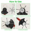 Steel Wire Grass Trimmer Head, 3 Head Wire Strimmer Head