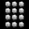 (12 Pack) Light-Up LED Ice Cubes with Changing Lights and