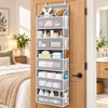5-Shelf Over-the-Door Hanging Organizer for Bedroom and Bathroom – Anti-Tilt
