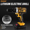 SOLUDE Tool Set with Drill,21V Cordless Power Drill Tool Box