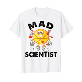 Mad Scientist shirt Funny Science Costume Kids Girls Boys T-Shirt