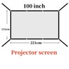 100 Inch Portable Projector Screen, Double Sided Washable Outdoor Projection