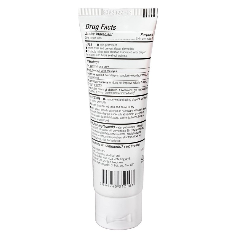 Smith & Nephew Skin Protectant Secura 2.75 oz. Tube Cream
