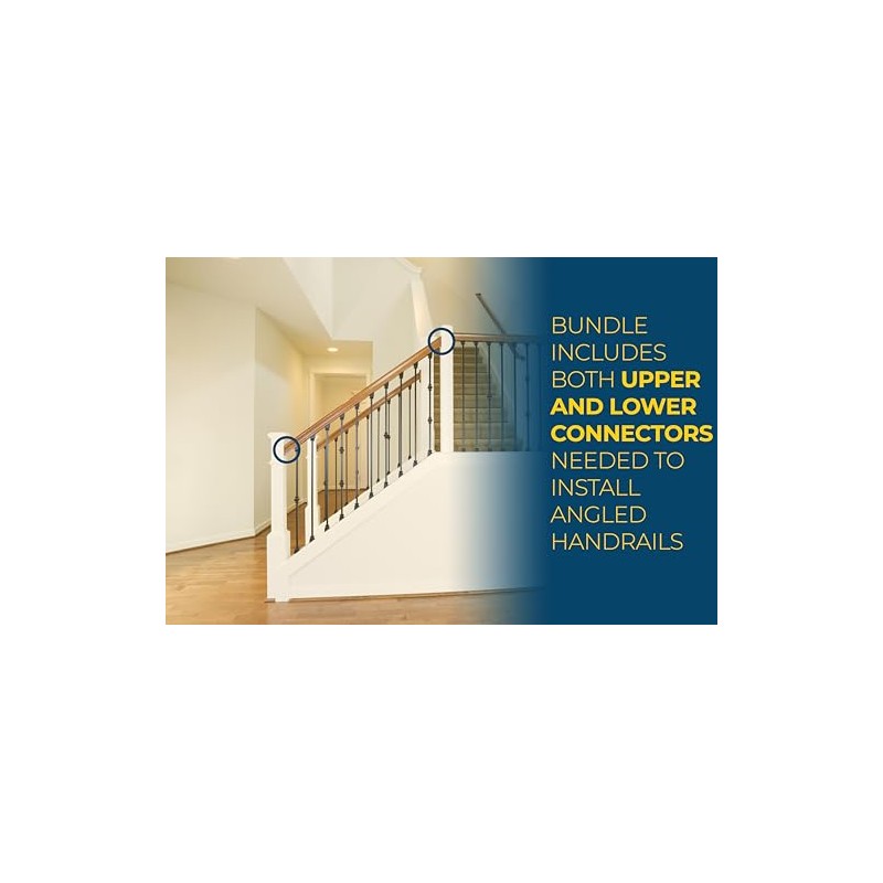 Zipbolt 11.560 Angled Railbolt — Angled Staircase Handrail to Newel