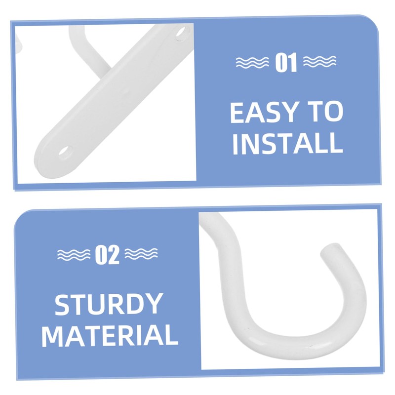 Totority 2pcs Iron Ceiling Hooks for Plants Minimalist Wall Hooks