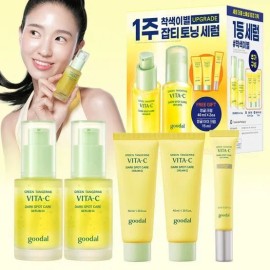 goodall Goodal Green Tangerine Vita C Blemish Care Serum Alpha Double Special Full Set (Serum + Cream + Eye Cream) 727709 / 구달 청귤비타C잡티케어세럼 알파 더블기획 풀세트(세럼+크림+아이크림) 727709