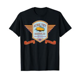 Vintage ACME TNT Steampunk Art Dirigible Airship Fun print T-Shirt