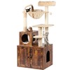 Timberer Cat Tree with Litter Box Enclosure, 2-in-1 Cat Tower