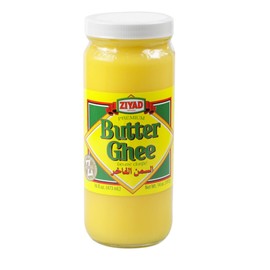 Ziyad Pure Ghee Clarified Butter, 14oz | Paleo and Keto-Friendly | Lactose and Casein Free | Shelf-Stable, Spreadable, High-Heat Cooking, Roasting, Sautéing, Baking, Coffee, Hot Drinks, and Finishing Oil | Rich, Nutty Flavor