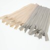 Leekayer 9 Inch Invisible Zippers Beige Grey 3# Nylon Coil