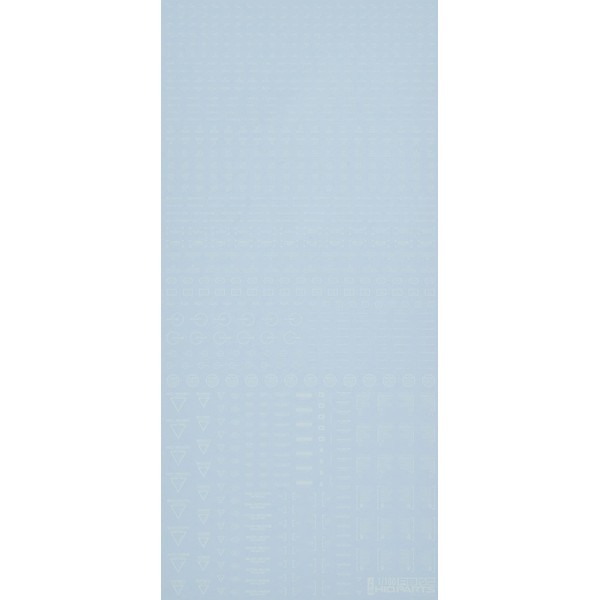 1 / 100 one colour white RB02 caution decal (1