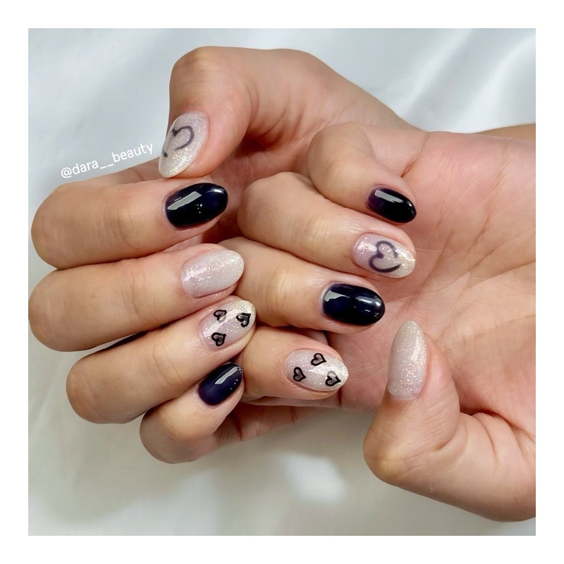 Dara Beauty January 2025 Art of the MonthHeart Nail❣ -