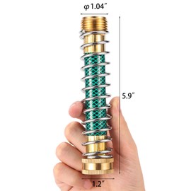 Sanpaint Sanpaint Garden Hose Extension Adapter, Hose Kink Protector with Coil Spring, 2 Pack