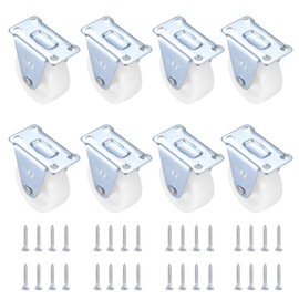 Small Wheel Castors, 8 Pieces 40 mm Furniture Castors, Rubber Castors for Furniture, Swivel Castors, Wheel Castors, Wheel Castors, Wheel Castors, Tool Castors, Castors Set, Fixed Castors with Metal