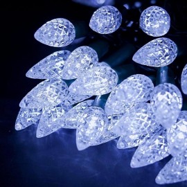 Twinkle Star 50 Twinkle Star 16' Waterproof C6 LED String Garden Party Decoration, White 🚀