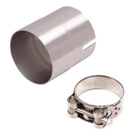 jingfei 51mm to 54mm Motorcycle Exhaust Pipe Diameter Converter Motorcycle Stainless Steel Reducer Adapters Accessories