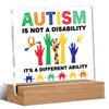 Autism Awareness Gift Decor Autistic Clear Desk Decorative Sign Autism