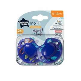 Tommee Tippee Moda Soother (6-18M) Midnight Jungle 2pcs