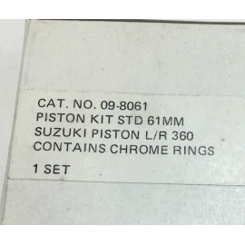 KIMPEX SUZUKI NOMAD SNOWMOBILE 360 359CC STANDARD BORE PISTON KIT NOS 09-8061 61MM