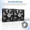 WDERAIR Server Cooling 2 x 120mm Big Airflow Computer Fan