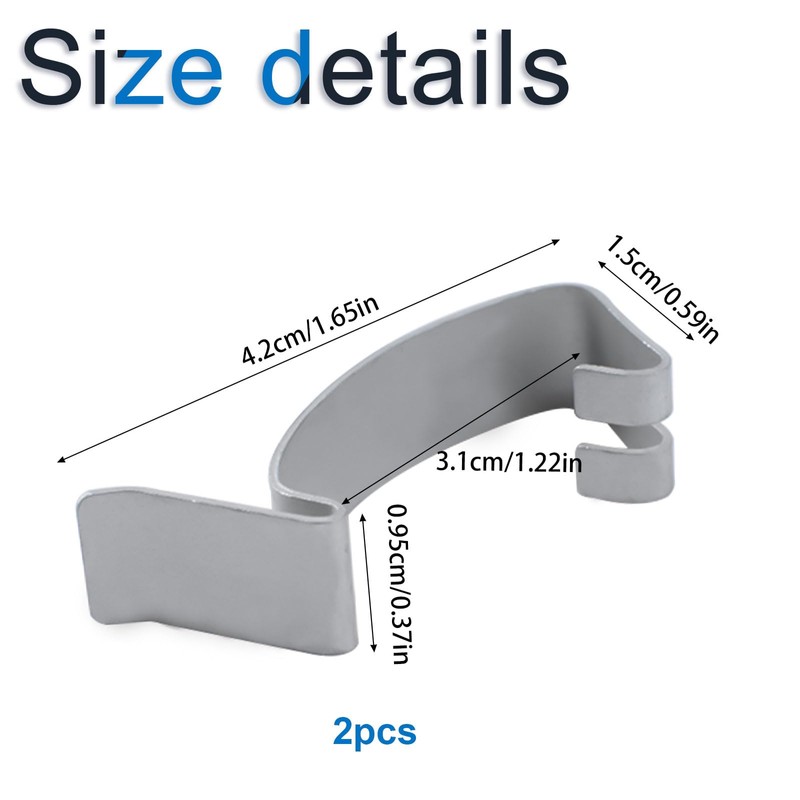 INCREWAY Air Filter Cleaner Box Housing Clips, 2PCS Spring Clip