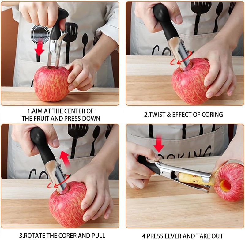 Hzyxgs Premium Apple Corer Tool - Easy to Use and