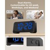 Alarm Clocks Bedside with Night Light, Digital Clock for Living