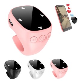 Touchscreen Fingertip Wireless Bluetooth Remote Control-Upgrades Remote Tiktok Scrolling Ring for Phone,Page Turner Tiktok Scrolling Rings for Camera,Bbluetooth Remotes Scrollings Ring - Color: White