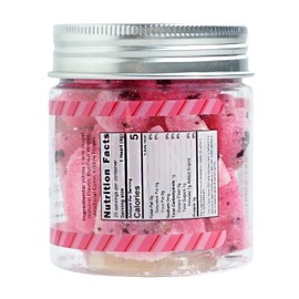 Bear Necessities Gourmet Rose Infused Heart-Shaped Sugar Cubes w/ Edible Rose Petals – Handcrafted w/ Pure Cane Sugar – Perfect for Tea, Coffee & Cocktails – Hostess Gift & Bar Accessory - 70g Jar - About 20 Cubes