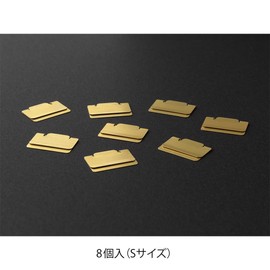 Midori 43432006 Clip Index Chirat, 8 Pieces, S, Brass