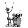 STEEMO Screw Man Musician Drummer Gift Metal Decoration 13 x