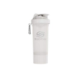 SmartShake Slim NEON WHITE 16.9 fl oz (500 ml) Multifunctional Protein Shaker
