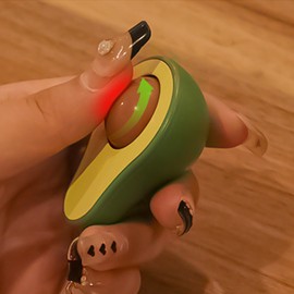 COSSIKA Fun Keychain Avocado Stress Relief Keychain Avocado Massage Bead Keychain Fun Toy Avocado Stress Toy Keyring Suitable for All Ages