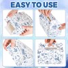 FYSUIMU 24 Pcs Blue Floral Paper Gift Boxes with Handles