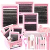 Lashes Clusters Kit 994Pcs Bulk Packs Fluffy False Eyelash Extensions