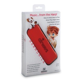 SUZUKI Airwave AW - 1 Harmonica with 10 Holes for Children, red