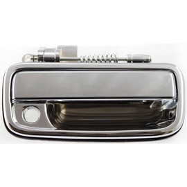KarParts360 Door Handle for Toyota Tacoma 1995-2004 Passenger Side | Exterior | Front | Chrome | with Key Hole| Trim:All Submodels