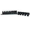 1/4" Drive Metric Shallow Impact Sockets 6 Sided 14pc 4mm