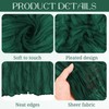 8 Pack Emerald Green Cheesecloth Table Runner 10Ft Boho Gauze