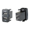 12V-24V Car 4.2A Dual USB Ports Socket Charger Voltmeter Socket