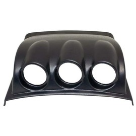 GlowShift Black Triple Dashboard Gauge Pod Compatible with Volkswagen VW Beetle 1998-2005 - ABS Plastic - Mounts (3) 2-1/16" (52mm) Gauges to Vehicle's Dash