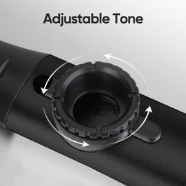 Kazoos with 5 extra Membranes, Metal Kazoo with Adjustable Tone for Guitar, Ukulele, Violin, Piano, Keyboard, Easy to Learn Musical Instruments for beginners/adults/Music Lovers. (black)