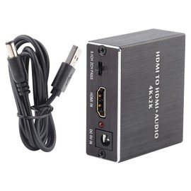 QANYEGN 4K x 2K HDMI Audio Splitter Extractor Converter, Audio Splitter, HDMI to HDMI+SPDIF+3.5mm Audio Output