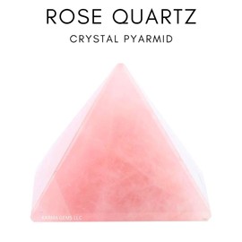 Rose Quartz 2 to 2.5 inch Natural Pyramid Carved Chakra Healing Crystal Reiki Stone Gemstone Radiation Deflection Home Decor Gift Decoration Crafts (Rose Quartz)
