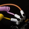 MyVolts Candycord Audio Cable, Angled Mini Jack to Angled Large