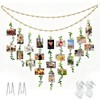 Fernlandia Boho Photo Display with Clips, 20-Clip Hanging Greenery Decor
